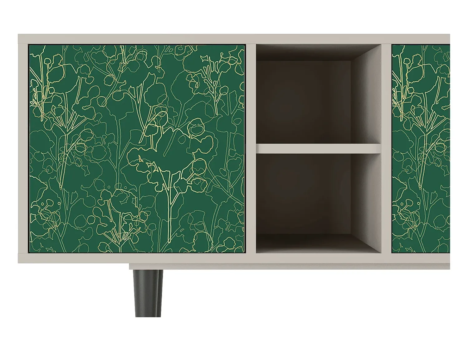 Mueble de TV - 150х69х41 cm - T5 - Emerald Forest, Areia^ Móvel De Tv