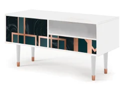 Online Mueble de TV - 115х59х48 cm - T3 - Emerald Metro, Branco Bege