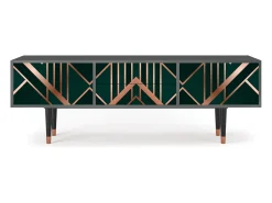 Móvel De Tv* Mueble de TV - 170х59х48 cm - T4 - Emerald Gatsby, Antracite Cinza antracite