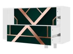 Móvel De Tv| Mueble de TV - 170х69х48 cm - T1 - Emerald Gatsby, Branco Bege