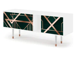 Móvel De Tv| Mueble de TV - 170х69х48 cm - T1 - Emerald Gatsby, Branco Bege