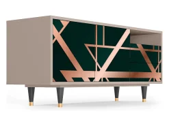 Móvel De Tv| Mueble de TV - 125х56х41 cm - T7 - Emerald Gatsby, Latte Bege