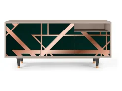 Móvel De Tv| Mueble de TV - 125х56х41 cm - T7 - Emerald Gatsby, Latte Bege