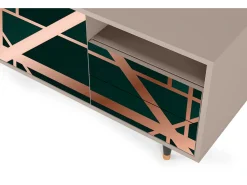 Móvel De Tv| Mueble de TV - 125х56х41 cm - T7 - Emerald Gatsby, Latte Bege