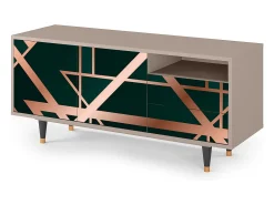 Móvel De Tv| Mueble de TV - 125х56х41 cm - T7 - Emerald Gatsby, Latte Bege