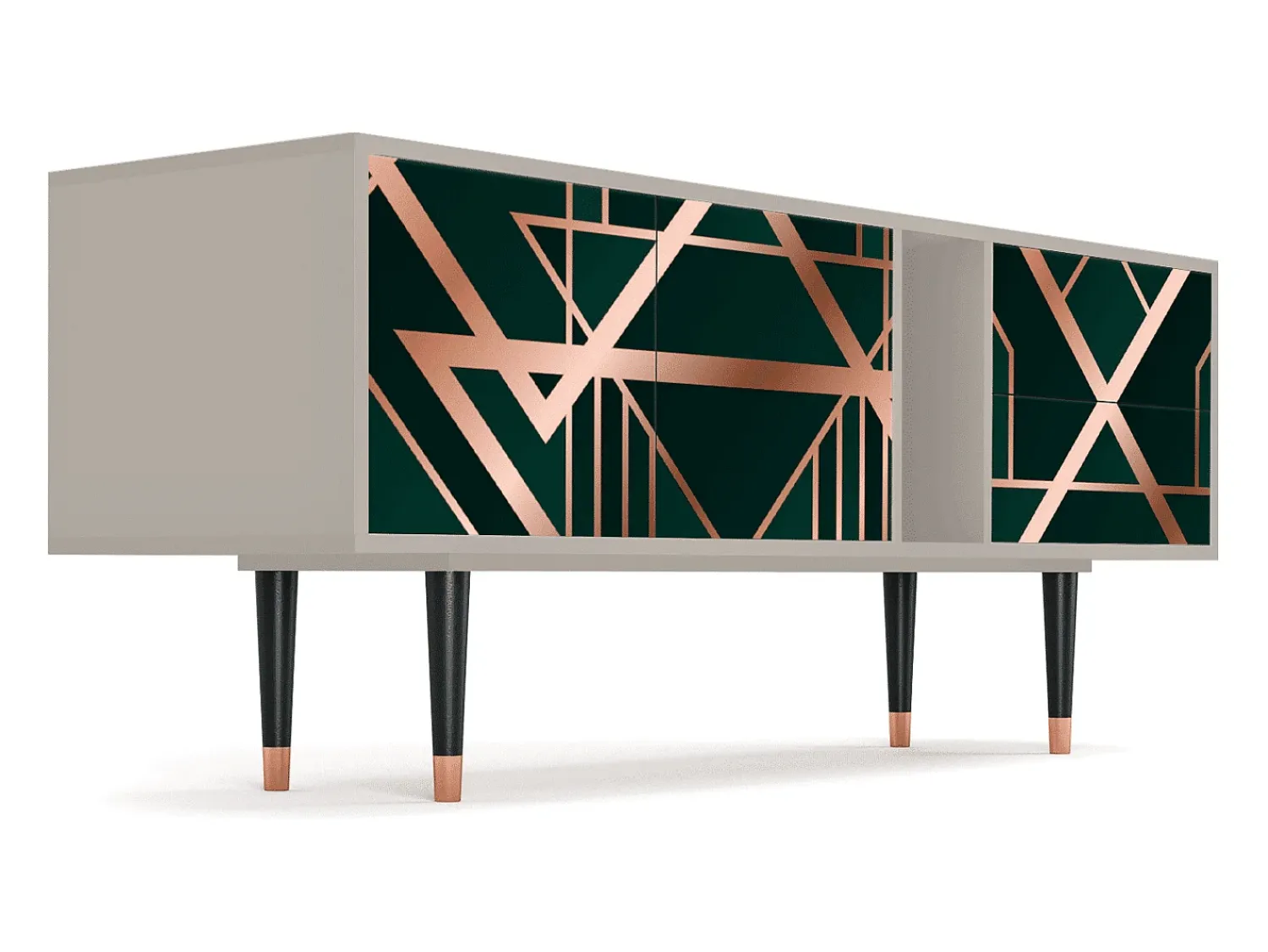 Hot Mueble de TV - 170х69х48 cm - T1 - Emerald Gatsby, Areia Bege