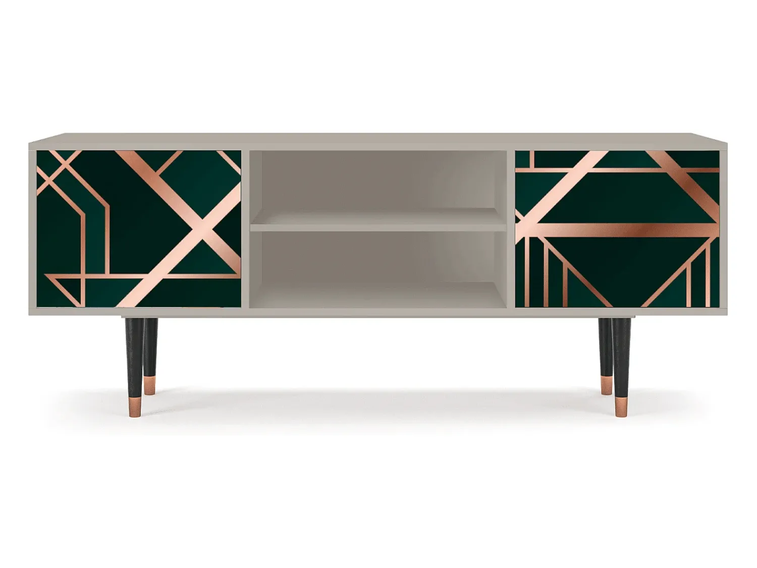 Discount Mueble de TV - 170х69х48 cm - T2 - Emerald Gatsby, Areia Bege
