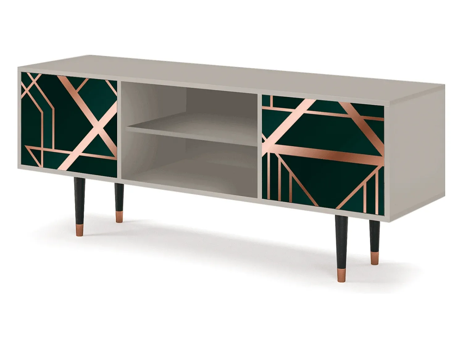 Discount Mueble de TV - 170х69х48 cm - T2 - Emerald Gatsby, Areia Bege
