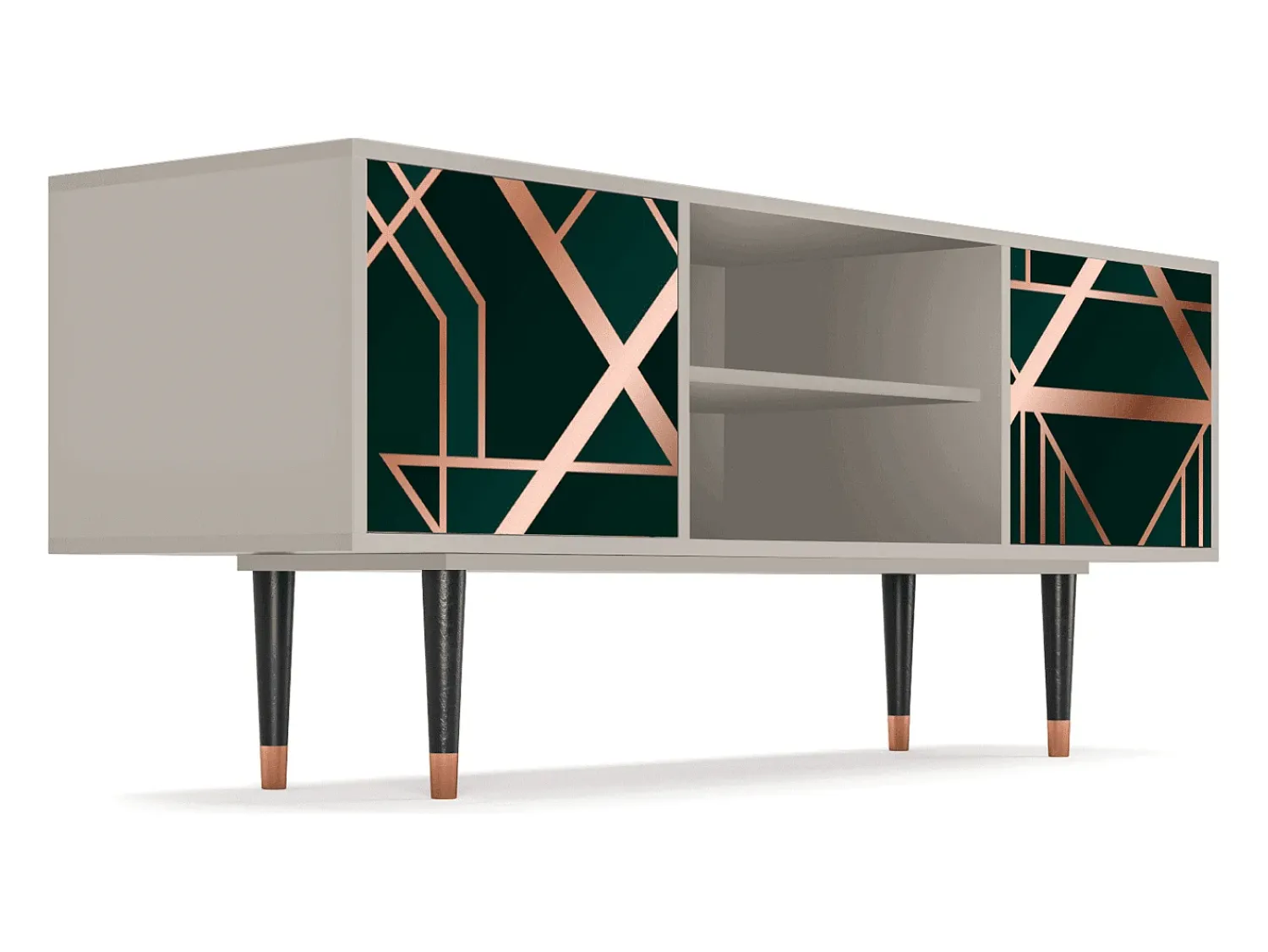 Discount Mueble de TV - 170х69х48 cm - T2 - Emerald Gatsby, Areia Bege