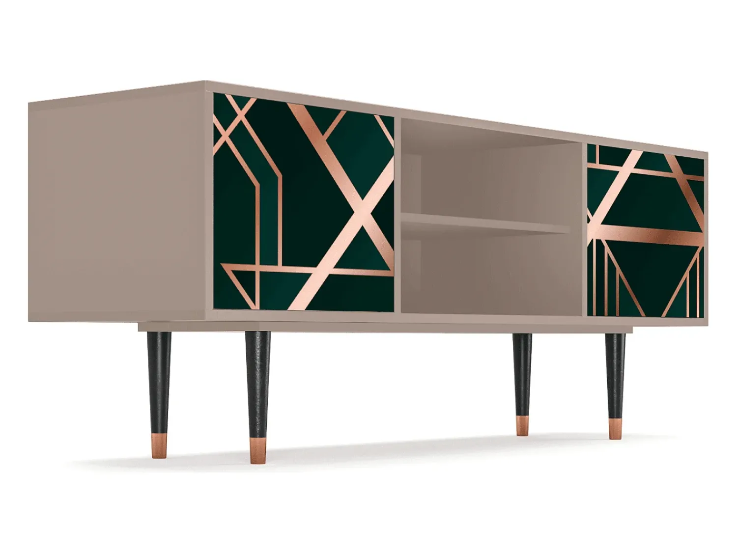 Móvel De Tv* Mueble de TV - 170х69х48 cm - T2 - Emerald Gatsby, Latte Bege
