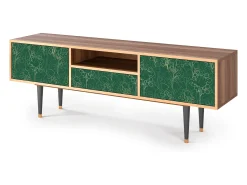 Móvel De Tv* Mueble de TV - 170х59х41 cm - T6 - Emerald Forest, Nogueira Castanho