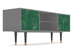 Discount Mueble de TV - 170х69х48 cm - T2 - Emerald Forest, Cinza Cinzento