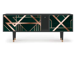 Móvel De Tv| Mueble de TV - 170х69х48 cm - T1 - Emerald Gatsby, Antracite Cinza antracite