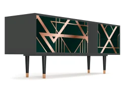 Móvel De Tv| Mueble de TV - 170х69х48 cm - T1 - Emerald Gatsby, Antracite Cinza antracite