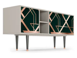 Móvel De Tv| Mueble de TV - 150х69х41 cm - T5 - Emerald Gatsby, Areia Bege