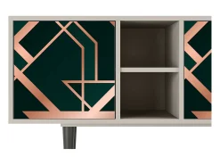 Móvel De Tv| Mueble de TV - 150х69х41 cm - T5 - Emerald Gatsby, Areia Bege