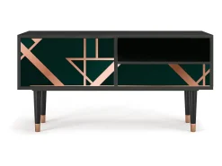 Móvel De Tv* Mueble de TV - 115х59х48 cm - T3 - Emerald Gatsby, Antracite Cinza antracite