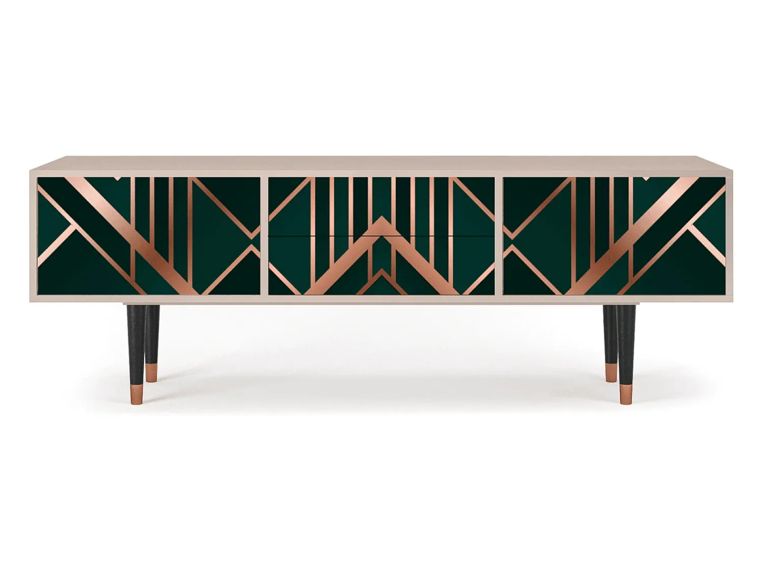Móvel De Tv* Mueble de TV - 170х59х48 cm - T4 - Emerald Gatsby, Latte Bege
