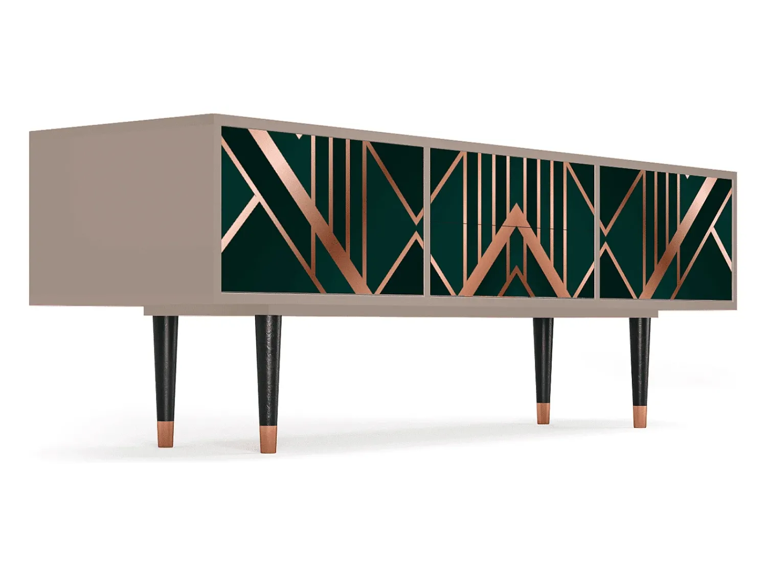 Móvel De Tv* Mueble de TV - 170х59х48 cm - T4 - Emerald Gatsby, Latte Bege
