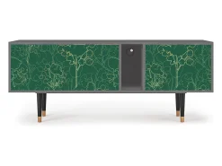 Móvel De Tv* Mueble de TV - 170х69х48 cm - T1 - Emerald Forest, Cinza Cinzento