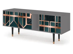 Mueble de TV - 170х69х48 cm - T1 - Emerald Metro, Cinza^ Móvel De Tv