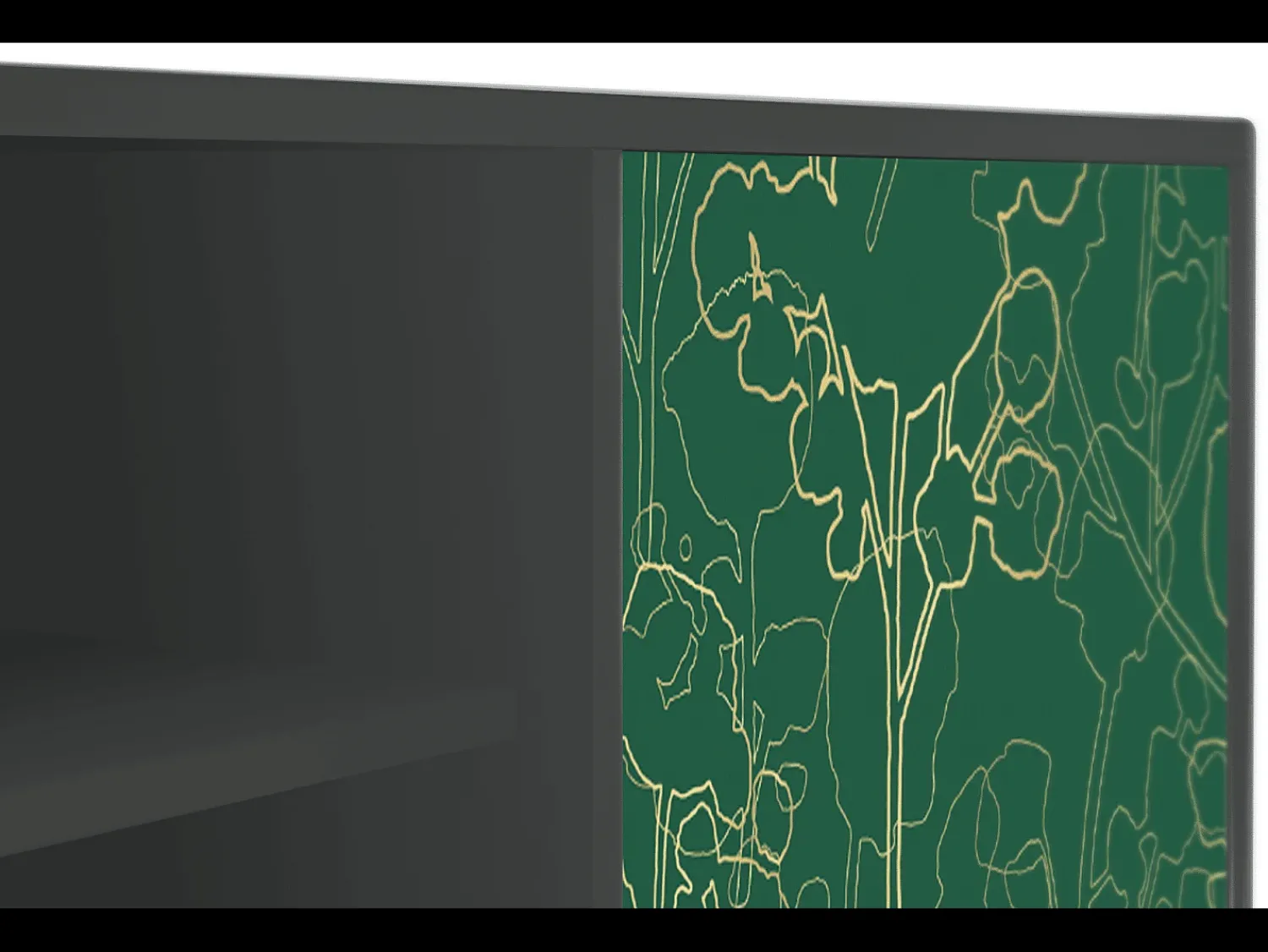 Mueble de TV - 170х69х48 cm - T2 - Emerald Forest, Antracite^ Móvel De Tv