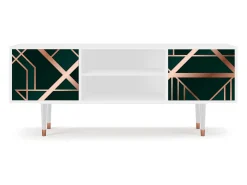 Móvel De Tv| Mueble de TV - 170х69х48 cm - T2 - Emerald Gatsby, Branco Bege