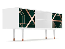 Móvel De Tv| Mueble de TV - 170х69х48 cm - T2 - Emerald Gatsby, Branco Bege