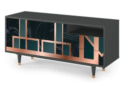 Online Mueble de TV - 125х56х41 cm - T7 - Emerald Metro, Antracite Cinza antracite