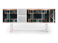 Mueble de TV - 150х69х41 cm - T5 - Emerald Metro, Branco^ Móvel De Tv