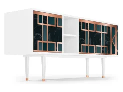 Mueble de TV - 150х69х41 cm - T5 - Emerald Metro, Branco^ Móvel De Tv