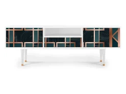 Móvel De Tv| Mueble de TV - 170х59х41 cm - T6 - Emerald Metro, Branco Bege