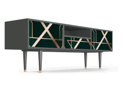 Mueble de TV - 170х59х41 cm - T6 - Emerald Gatsby, Antracite Cinza antracite
