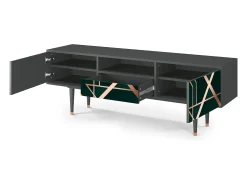 Mueble de TV - 170х59х41 cm - T6 - Emerald Gatsby, Antracite Cinza antracite