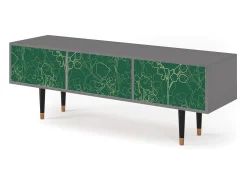 Outlet Mueble de TV - 170х59х48 cm - T4 - Emerald Forest, Cinza Cinzento