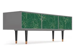 Outlet Mueble de TV - 170х59х48 cm - T4 - Emerald Forest, Cinza Cinzento