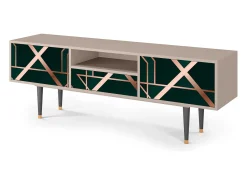 Clearance Mueble de TV - 170х59х41 cm - T6 - Emerald Gatsby, Areia Bege