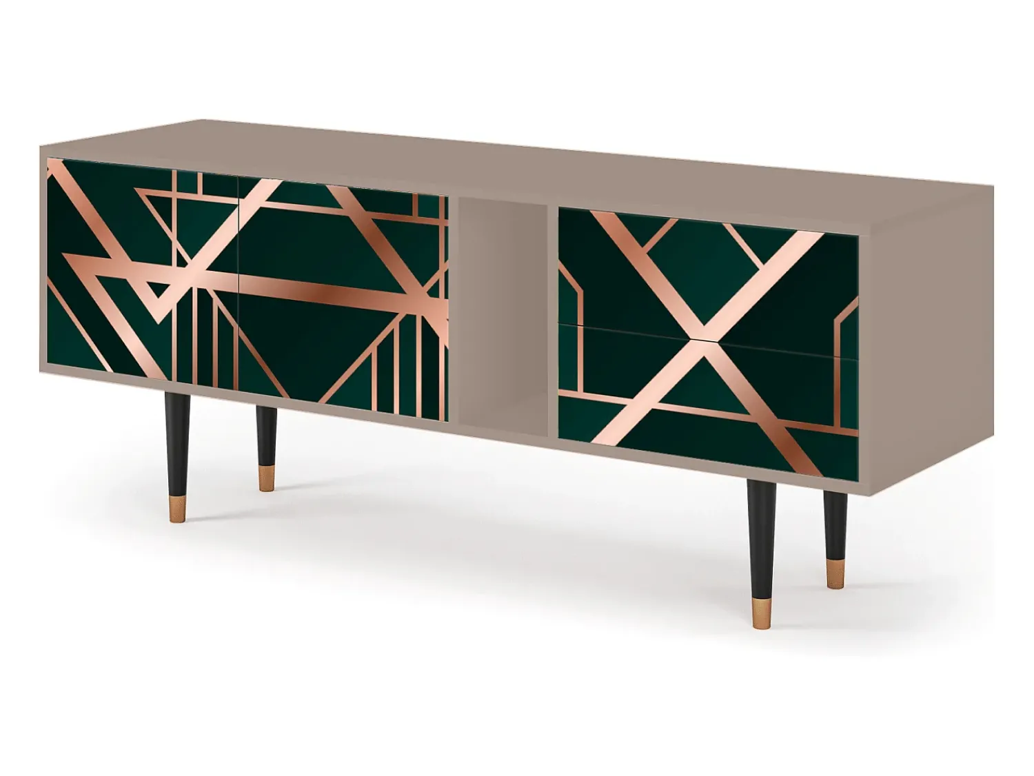 Móvel De Tv* Mueble de TV - 170х69х48 cm - T1 - Emerald Gatsby, Latte Bege