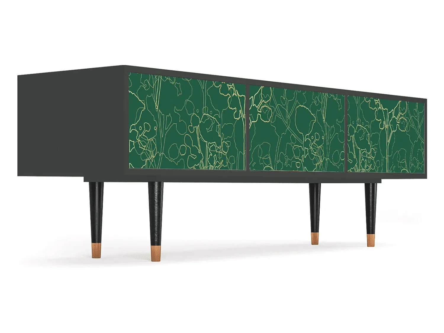 Mueble de TV - 170х59х48 cm - T4 - Emerald Forest, Antracite^ Móvel De Tv