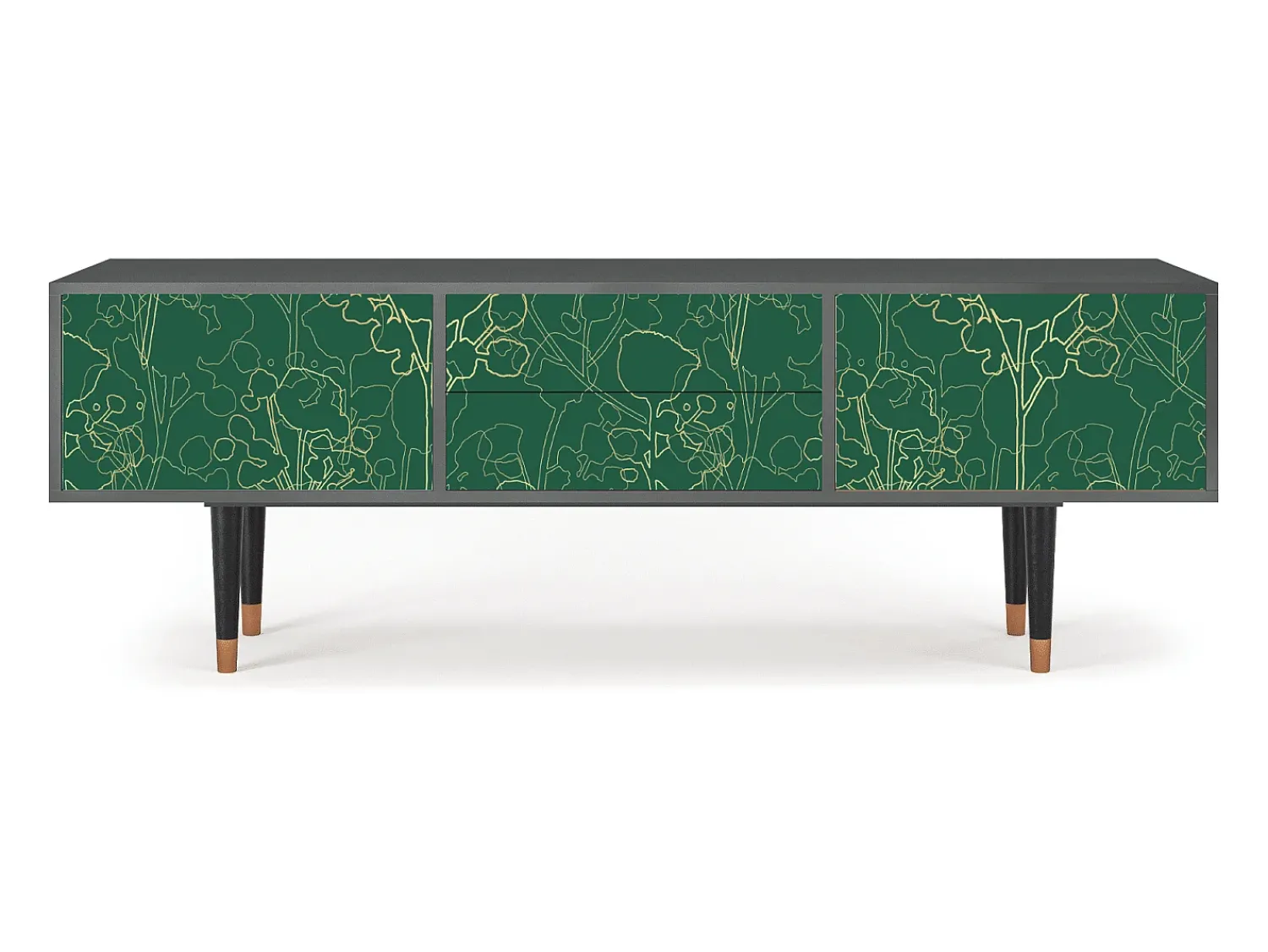 Mueble de TV - 170х59х48 cm - T4 - Emerald Forest, Antracite^ Móvel De Tv
