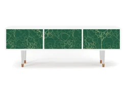Móvel De Tv* Mueble de TV - 170х59х48 cm - T4 - Emerald Forest, Branco Bege