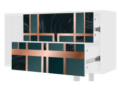 Mueble de TV - 170х69х48 cm - T1 - Emerald Metro, Branco^ Móvel De Tv
