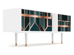 Mueble de TV - 170х69х48 cm - T1 - Emerald Metro, Branco^ Móvel De Tv