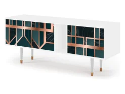 Mueble de TV - 170х69х48 cm - T1 - Emerald Metro, Branco^ Móvel De Tv