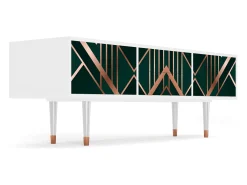 Móvel De Tv* Mueble de TV - 170х59х48 cm - T4 - Emerald Gatsby, Branco Bege