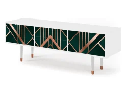 Móvel De Tv* Mueble de TV - 170х59х48 cm - T4 - Emerald Gatsby, Branco Bege