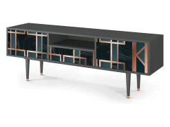 Mueble de TV - 170х59х41 cm - T6 - Emerald Metro, Antracite Cinza antracite