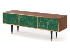 Mueble de TV - 170х59х48 cm - T4 - Emerald Forest, Nogueira^ Móvel De Tv