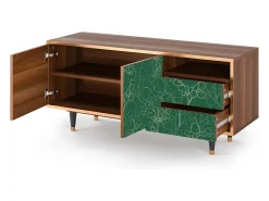 Hot Mueble de TV - 125х56х41 cm - T7 - Emerald Forest, Nogueira Castanho