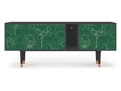 Móvel De Tv| Mueble de TV - 170х69х48 cm - T1 - Emerald Forest, Antracite Cinza antracite